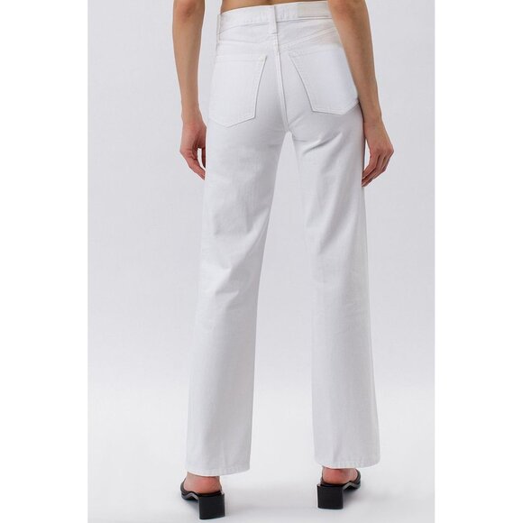 ** AS IS ** Re/Done 90's High Rise Jean in White, size 28 - Picture 2 of 15